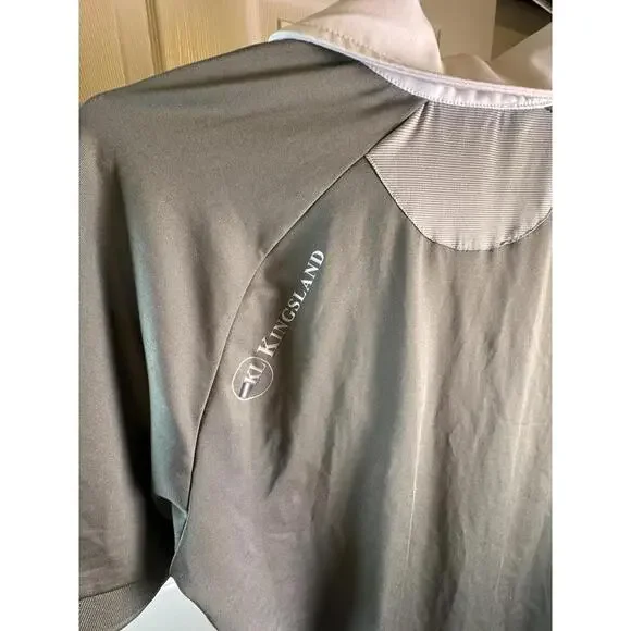 Kingsland Equestrian Short Sleeve Show Shirt Men’s Small Olive/White NWT